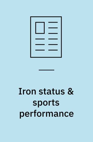Iron status & sports performance
