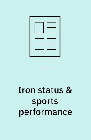 Iron status & sports performance