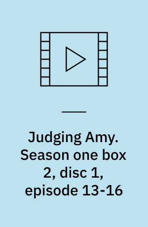 Judging Amy. Season one box 2, disc 1, episode 13-16 (Stor skrift)