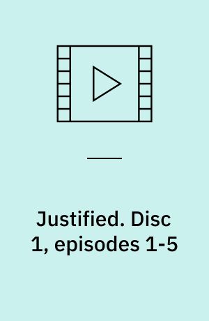 Justified. Disc 1, episodes 1-5