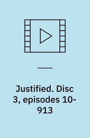 Justified. Disc 3, episodes 10-913 (Stor skrift)