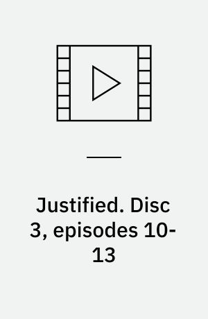 Justified. Disc 3, episodes 10-13 (Stor skrift)