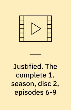 Justified. The complete 1. season, disc 2, episodes 6-9 (Stor skrift)