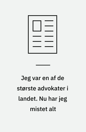 Jeg var en af de største advokater i landet. Nu har jeg mistet alt