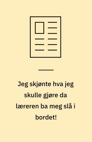Jeg skjønte hva jeg skulle gjøre da læreren ba meg slå i bordet! : om bruk av egenvurderinger i arbeidet med argumenterende tekster i norsk grunnskole