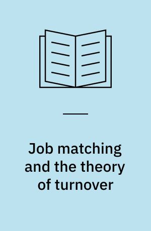 Job matching and the theory of turnover