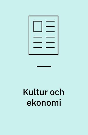 Kultur och ekonomi