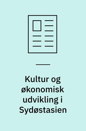 Kultur og økonomisk udvikling i Sydøstasien