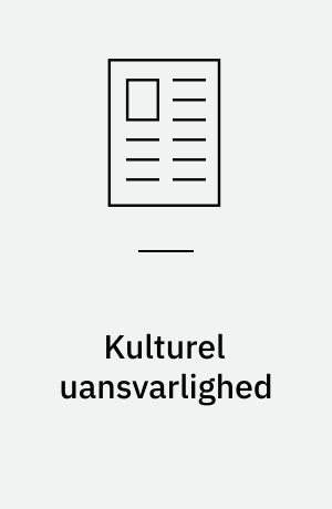 Kulturel uansvarlighed