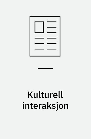 Kulturell interaksjon : mellem teator for barn og barns dramatiske lekekultur