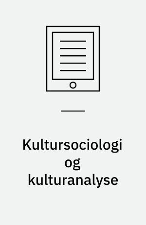 Kultursociologi og kulturanalyse