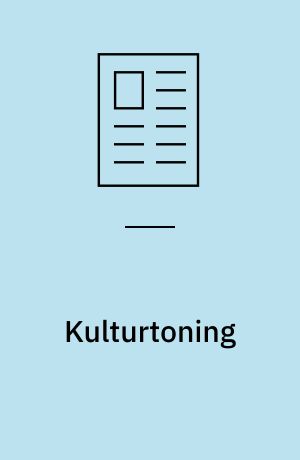 Kulturtoning : et samarbejde mellem dansk, tysk og historie på hf