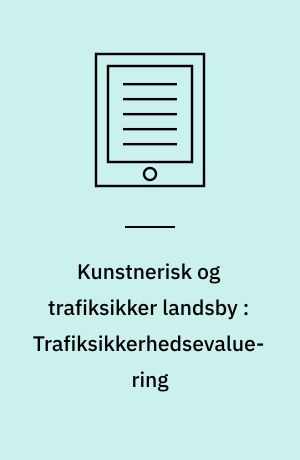 Kunstnerisk og trafiksikker landsby : Trafiksikkerhedsevaluering