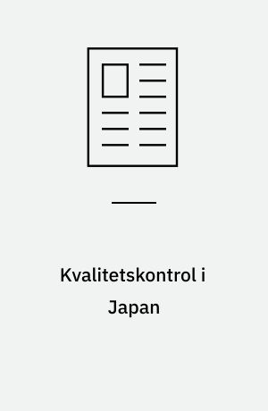Kvalitetskontrol i Japan