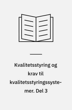 Kvalitetsstyring og krav til kvalitetsstyringssystemer. Del 3 : retningslinier for anvendelse af DS/ISO 9001 ved udvikling, installation og vedligeholdelse af programmel = quality management and quality assurance standards.Part 3 - guidelines for the application of ISO 9001 to the development, supply and maintenance of software