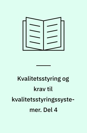 Kvalitetsstyring og krav til kvalitetsstyringssystemer. Del 4 : retningslinier for styring af pålidelighedsprogrammet = quality management and quality assurance standards. Part 4 - guide to dependability programme management