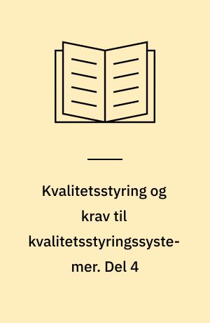 Kvalitetsstyring og krav til kvalitetsstyringssystemer. Del 4 : retningslinier for styring af pålidelighedsprogrammet = quality management and quality assurance standards. Part 4 - guide to dependability programme management