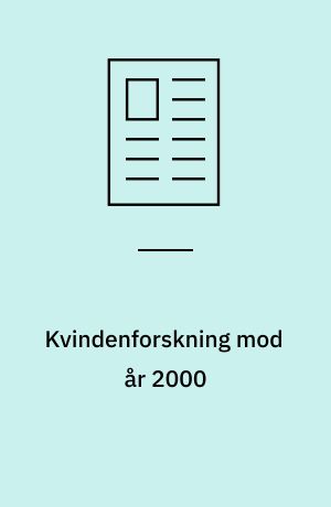 Kvindenforskning mod år 2000