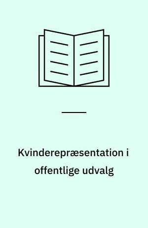 Kvinderepræsentation i offentlige udvalg