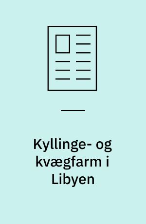 Kyllinge- og kvægfarm i Libyen