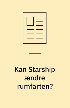 Kan Starship ændre rumfarten?