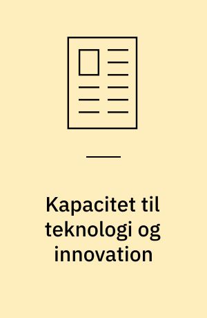 Kapacitet til teknologi og innovation