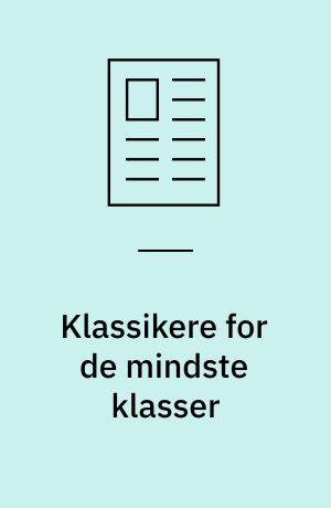 Klassikere for de mindste klasser : amerikansk børnelitteratur til brug i engelskundervisningen