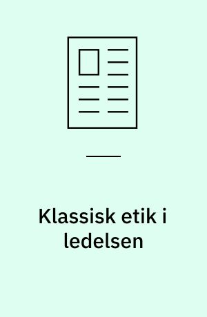 Klassisk etik i ledelsen