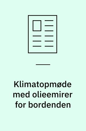 Klimatopmøde med olieemirer for bordenden