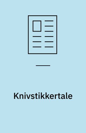 Knivstikkertale