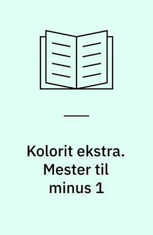 Kolorit ekstra. Mester til minus 1