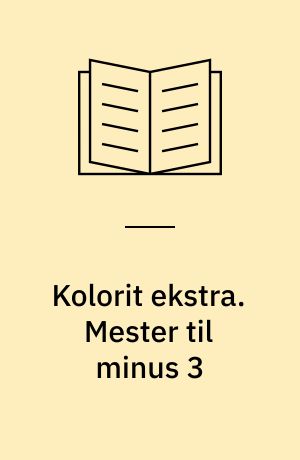 Kolorit ekstra. Mester til minus 3