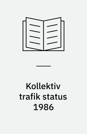 Kollektiv trafik status 1986