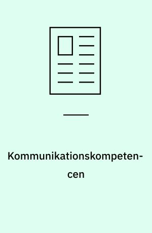 Kommunikationskompetencen : 4. artikel