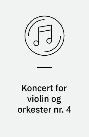 Koncert for violin og orkester nr. 4