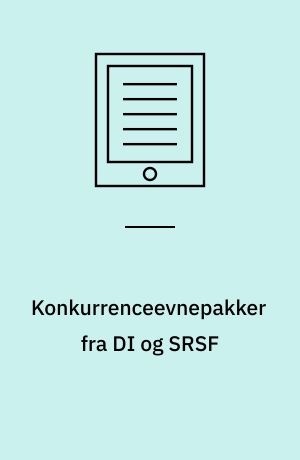 Konkurrenceevnepakker fra DI og SRSF : erhvervsskattelettelser på bekostning af offentlige midler koster jobs