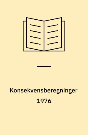 Konsekvensberegninger 1976