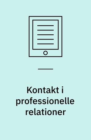 Kontakt i professionelle relationer