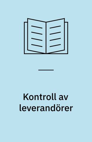 Kontroll av leverandörer