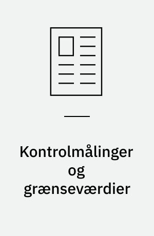 Kontrolmålinger og grænseværdier