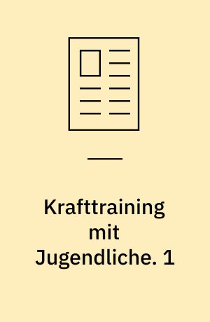 Krafttraining mit Jugendliche. 1