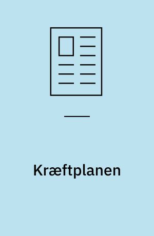 Kræftplanen : politisk vilje - faglig udmøntning