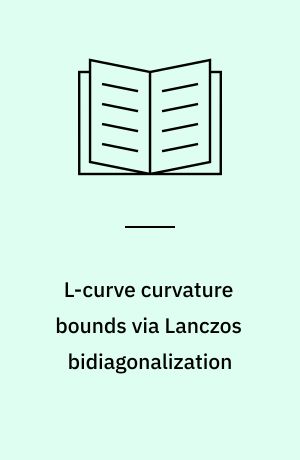 L-curve curvature bounds via Lanczos bidiagonalization