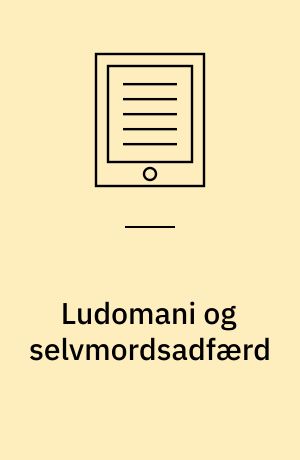 Ludomani og selvmordsadfærd