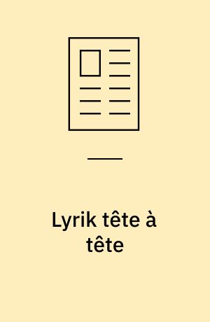 Lyrik tête à tête