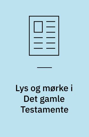 Lys og mørke i Det gamle Testamente