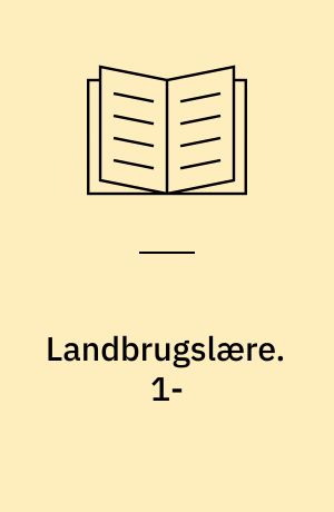 Landbrugslære 1