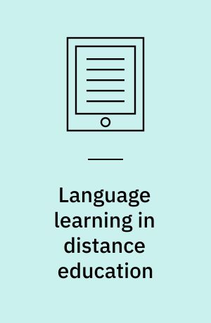 Language learning in distance education
