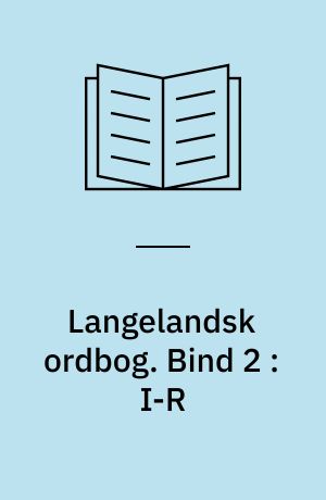 Langelandsk ordbog. Bind 2 : I-R