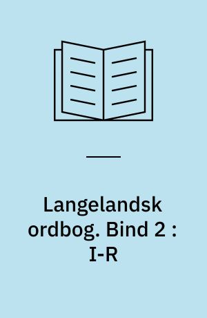 Langelandsk ordbog. Bind 2 : I-R